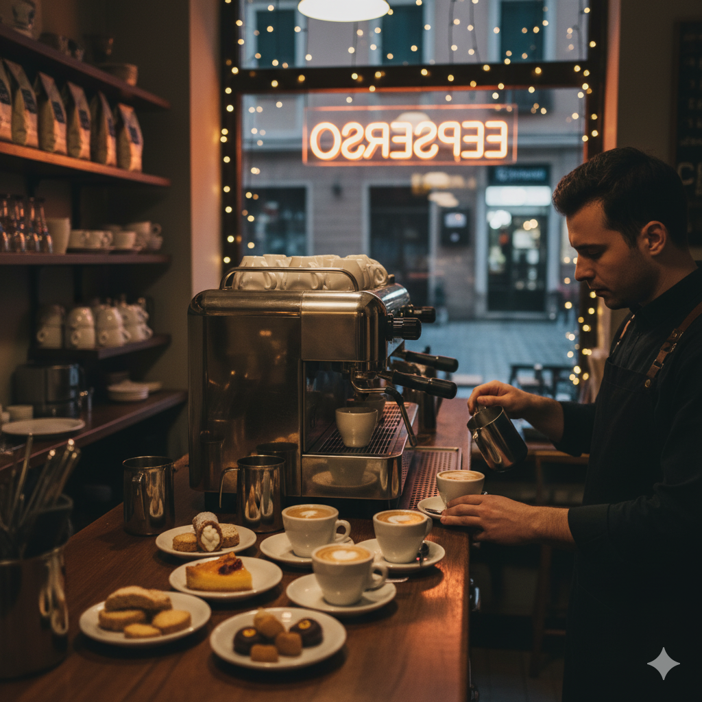 Authentieke Italiaanse espresso en koffie